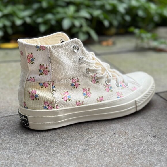Converse High 'Patchwork Floral' Shoes - Size 7.5 - Picture 4 of 15